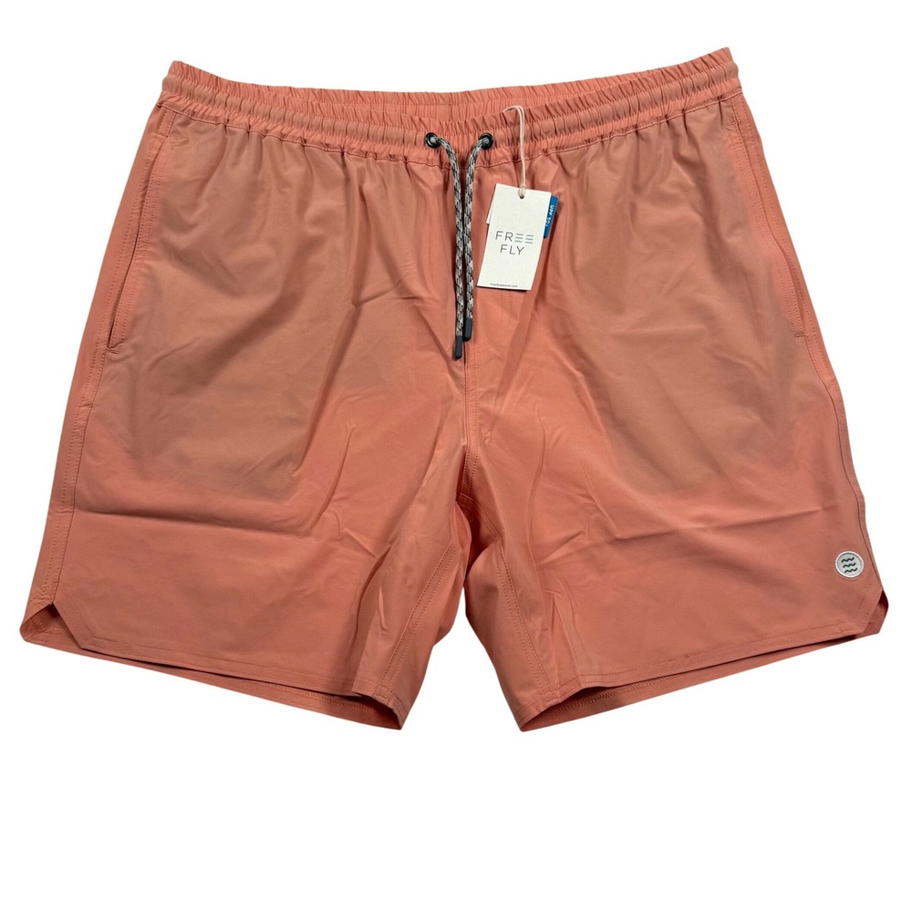 Free Fly Andros Trunk Mens XL Orange Dusk Stretch Fishing Swim Shorts New